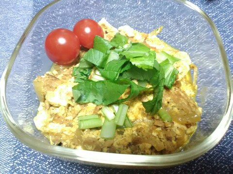 小松菜と豆腐のカレー